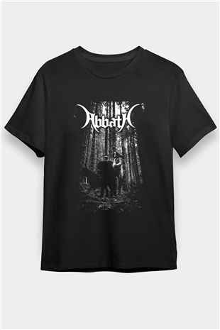 Abbath Siyah Unisex Tişört T-Shirt - TişörtFabrikası