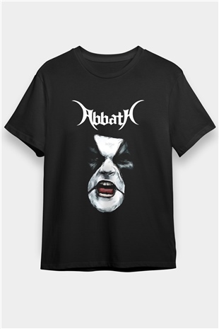 Abbath Siyah Unisex Tişört T-Shirt - TişörtFabrikası