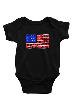 ABD Siyah Bebek Body - Zıbın