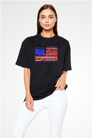 ABD Siyah Oversize Tişört Oversize T-shirt - TişörtFabrikası