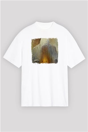 Abigail Williams Baskılı Unisex Beyaz Oversize Tişört