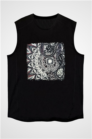 Abigail Williams Baskılı Unisex Siyah Kolsuz Tişört