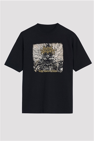 Abigail Williams Baskılı Unisex Siyah Oversize Tişört