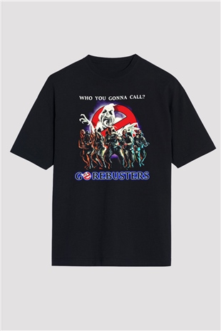 Aborted Siyah Unisex Oversize Tişört T-Shirt