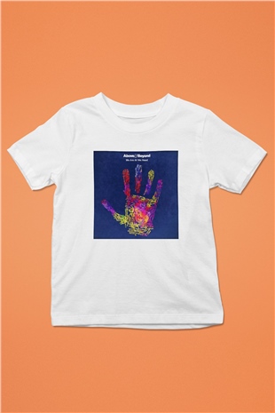 Above and Beyond Baskılı Beyaz Unisex Çocuk Tişört
