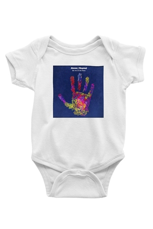 Above and Beyond Baskılı Beyaz Unisex Bebek Body - Zıbın