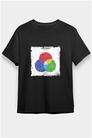Above and Beyond Baskılı Unisex Siyah Tişört