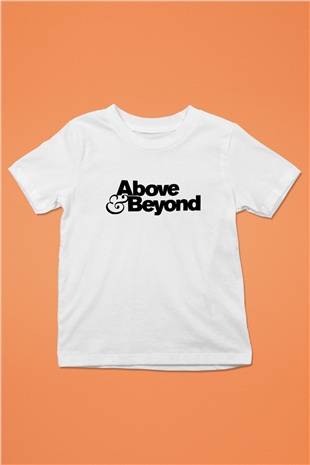 Above and Beyond Beyaz Unisex Çocuk Tişört