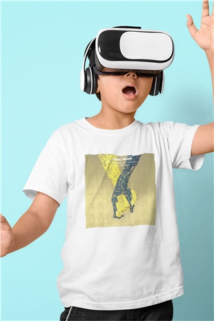 Above and Beyond Beyaz Unisex Çocuk Tişört