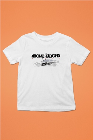 Above and Beyond Beyaz Unisex Çocuk Tişört