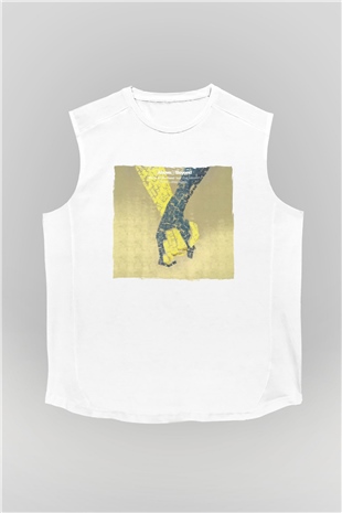 Above and Beyond Beyaz Unisex Kolsuz Tişört
