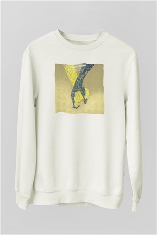 Above and Beyond Beyaz Unisex Sweatshirt