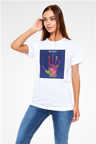 Above and Beyond Beyaz Unisex Tişört T-Shirt - TişörtFabrikası