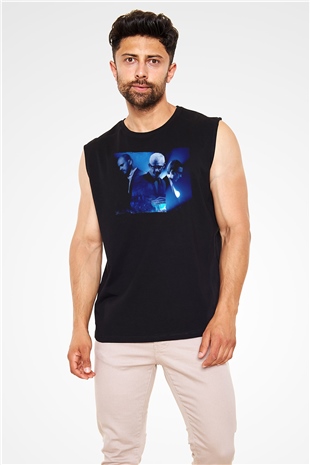 Above and Beyond Siyah Unisex Kolsuz Tişört