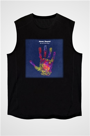 Above and Beyond Siyah Unisex Kolsuz Tişört