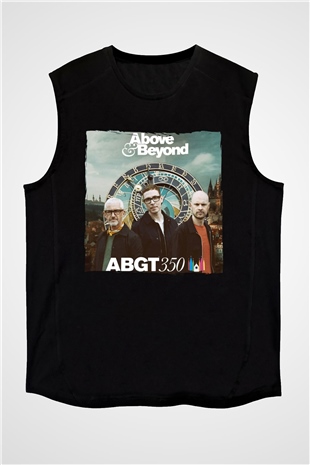 Above and Beyond Siyah Unisex Kolsuz Tişört