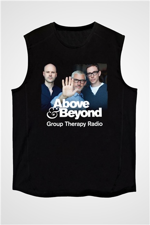 Above and Beyond Siyah Unisex Kolsuz Tişört