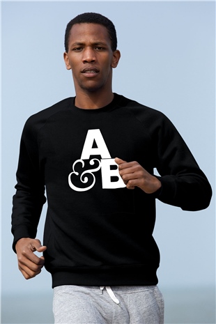Above and Beyond Siyah Unisex Sweatshirt