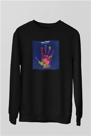 Above and Beyond Siyah Unisex Sweatshirt