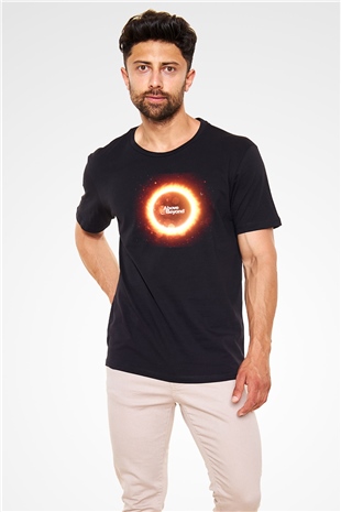 Above and Beyond Siyah Unisex Tişört T-Shirt - TişörtFabrikası