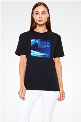 Above and Beyond Siyah Unisex Tişört T-Shirt - TişörtFabrikası