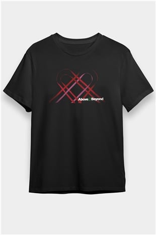 Above and Beyond Siyah Unisex Tişört T-Shirt - TişörtFabrikası