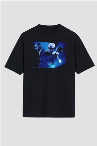 Above and Beyond Siyah Oversize Tişört Oversize T-shirt - TişörtFabrikası