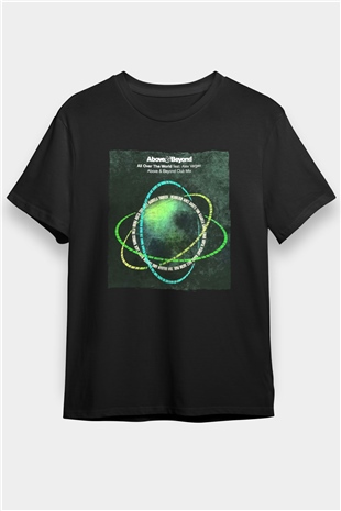 Above and Beyond Siyah Unisex Tişört T-Shirt - TişörtFabrikası