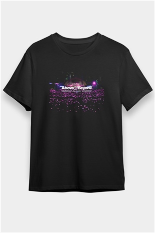 Above and Beyond Siyah Unisex Tişört T-Shirt - TişörtFabrikası