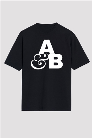 Above and Beyond Siyah Oversize Tişört Oversize T-shirt - TişörtFabrikası