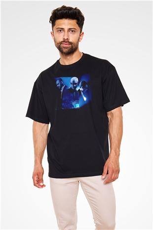 Above and Beyond Siyah Oversize Tişört Oversize T-shirt - TişörtFabrikası