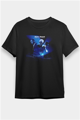 Above and Beyond Siyah Unisex Tişört T-Shirt - TişörtFabrikası