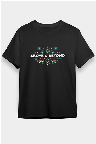 Above and Beyond Siyah Unisex Tişört T-Shirt - TişörtFabrikası