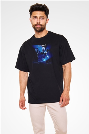 Above and Beyond Siyah Oversize Tişört Oversize T-shirt - TişörtFabrikası