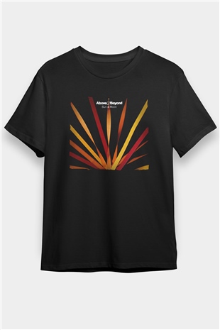 Above and Beyond Siyah Unisex Tişört T-Shirt - TişörtFabrikası