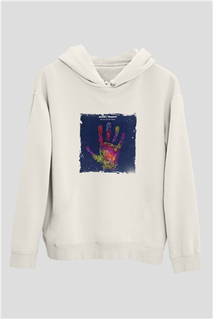 Above and BeyondBaskılı Beyaz Hoodie
