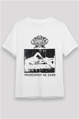 Abruptum Baskılı Unisex Beyaz Tişört - Tshirt