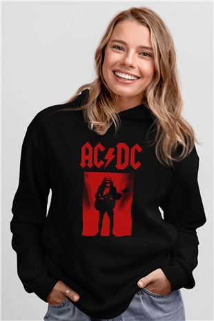 AC DC Angus Young Siyah Unisex Hoodie
