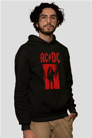 AC DC Angus Young Siyah Unisex Hoodie