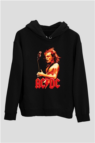 AC DC Angus Young Siyah Unisex Hoodie