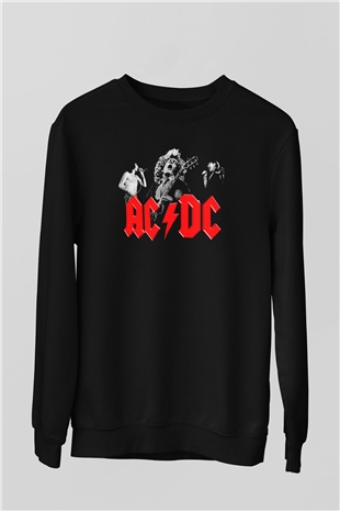 AC DC Angus Young Siyah Unisex Sweatshirt