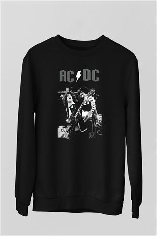 AC DC Angus Young Siyah Unisex Sweatshirt