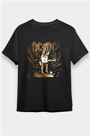 AC DC Angus Young Siyah Unisex Tişört T-Shirt - TişörtFabrikası