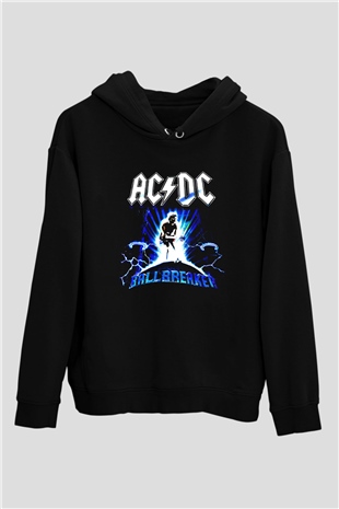 AC DC Ballbreaker Siyah Unisex Kapüşonlu Sweatshirt