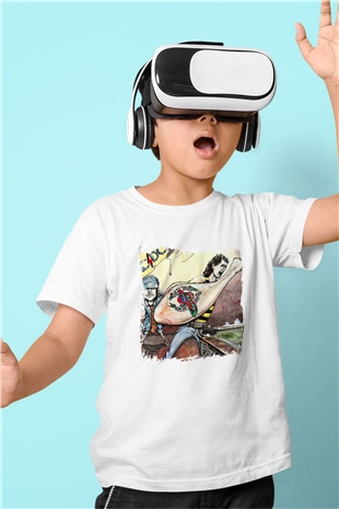 ACDC Baskılı Unisex Beyaz Çocuk Tişört