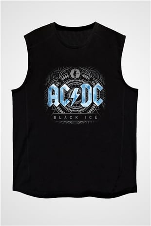 AC DC Black Ice Siyah Unisex Kolsuz Tişört