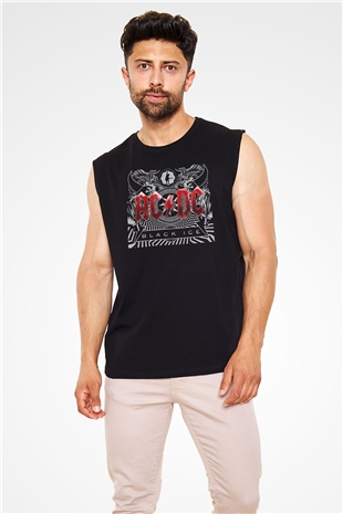 AC DC Black Ice Siyah Unisex Kolsuz Tişört