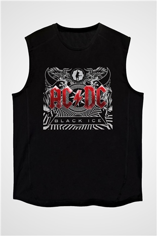 AC DC Black Ice Siyah Unisex Kolsuz Tişört