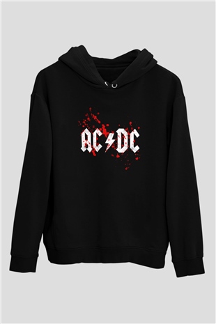 AC DC Blood Siyah Unisex Hoodie