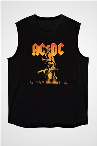 AC DC Bonfire Siyah Unisex Kolsuz Tişört